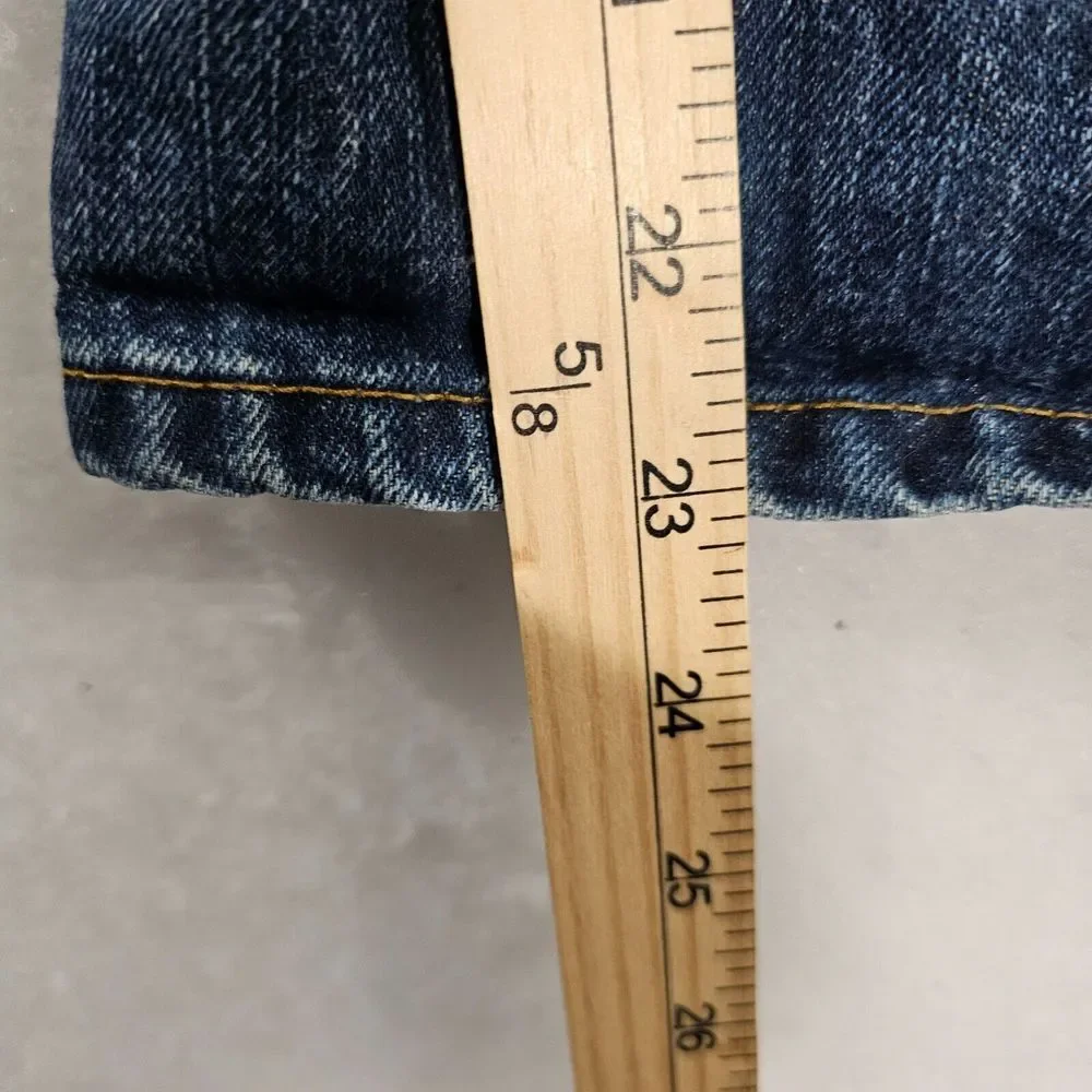 Old Navy Boot-Cut Jeans Denim Whisker Dark Wash Blue Kids Boys Size‎ 10 (28x23)